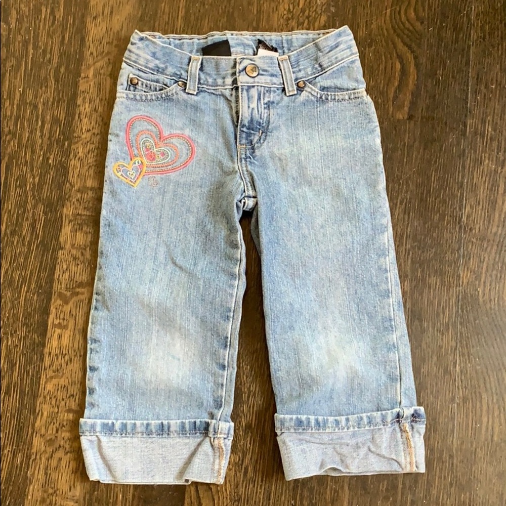 Girls size 6 cropped jeans